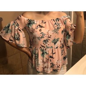 Floral Pink Blouse